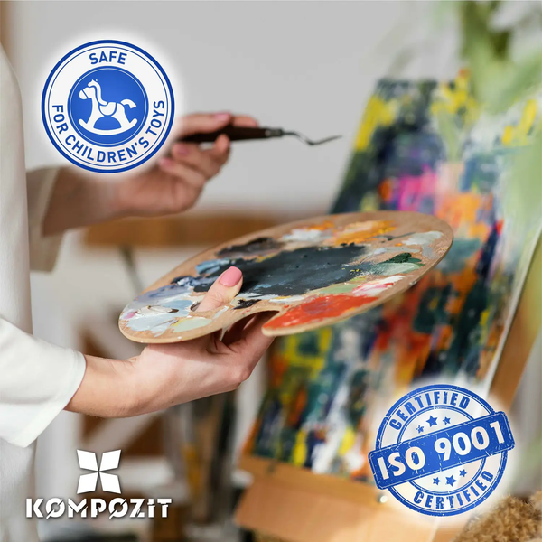 Фарба художня Acryl PRO ART Kompozit, 0,43 л, 018 білила титанові 001296 фото