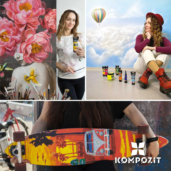 Краска художественная Acryl PRO ART Kompozit, 0,43 л, 018 белила титановые 001296 фото