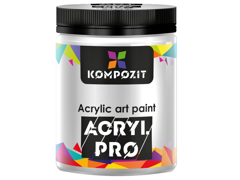 Краска художественная Acryl PRO ART Kompozit, 0,43 л, 018 белила титановые 001296 фото