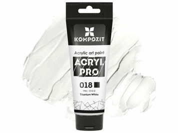 Краска художественная Acryl PRO ART Kompozit, 75 мл, 018 белила титановые 001201 фото