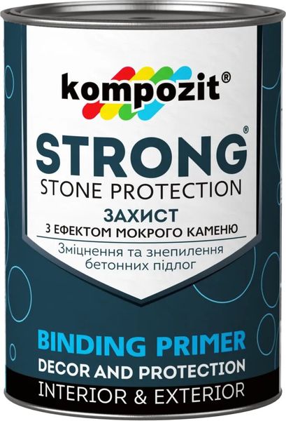 Грунтовка потужної зміцнюючої дії Kompozit Strong, 0,9 л, безбарвний, глянсовий 75710 фото