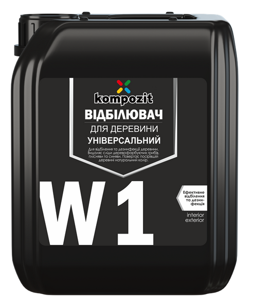 Відбілювач для деревини Kompozit W1, 1 л, безбарвний, матовий 11291 фото