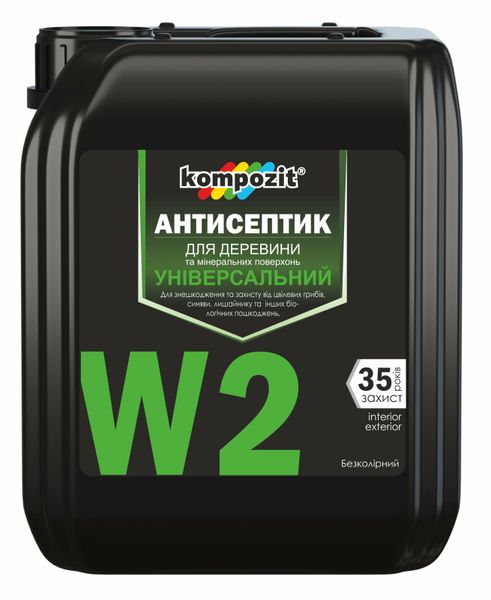 Антисептик универсальный Kompozit W2, 1 л, бесцветный 42881 фото