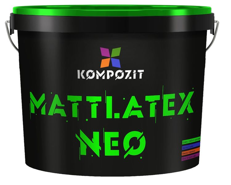 Фарба інтер’єрна MATT LATEX NEO, 1,4 кг, біла, глибокоматовий 48202515218 фото